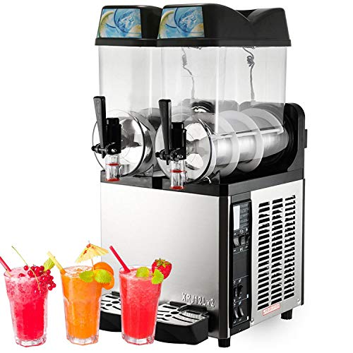 VBENLEM Frozen Drink Machine 24L Slushy Making Machine110V Margarita Maker Frozen Drink Slush