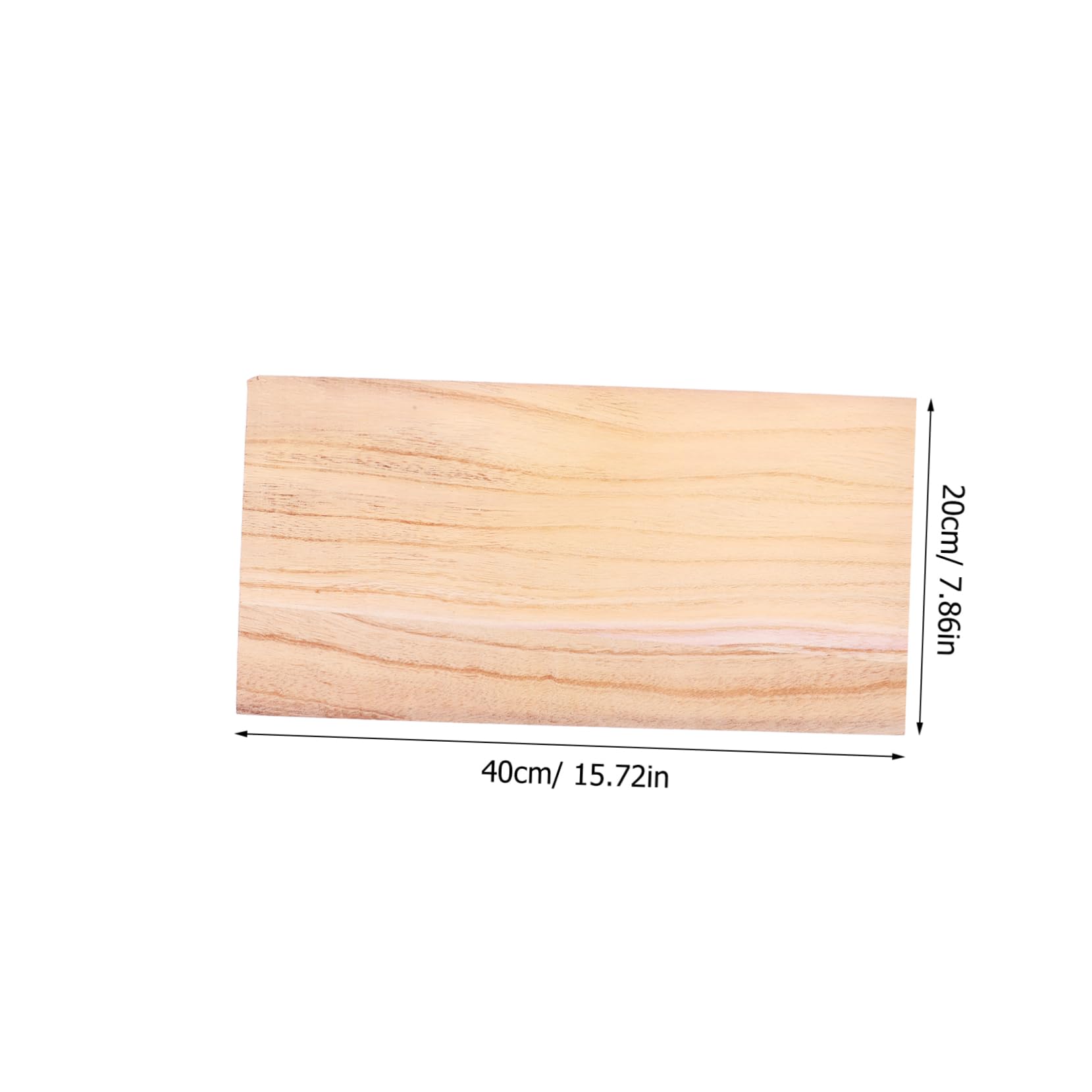 Balacoo Solid Wood Plank Board Diy Furniture Wood Unfinished Wooden Craft Material Rectangular Shelving Accessory Long-lasting Wardrobe Divider