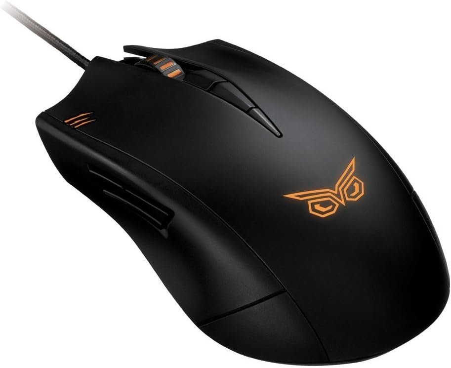 ASUS Strix Claw Dark Edition Right-Handed Ergonomic Optical Gaming Mouse with 5000 DPI and DPI Control