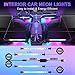 LivTee Accent Interior Car Lights, Smart Car Interior Lights with App Control, RGB LED Lights with Music Mode and DIY Mode, 2 Lines Design LED Lights for Cars with Charger, Car Accessories for Women