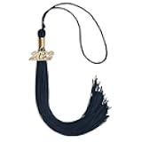 Endea Graduation Single Color Tassel with Gold Date Drop (Navy Blue, 2022)