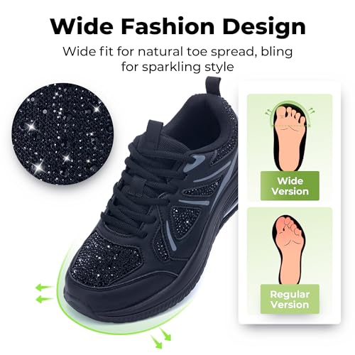 Image of AOV Women Arch Support Walking Shoes Orthotic Sneakers for Plantar Fasciitis Foot and Heel Pain Relief Tennis Shoes