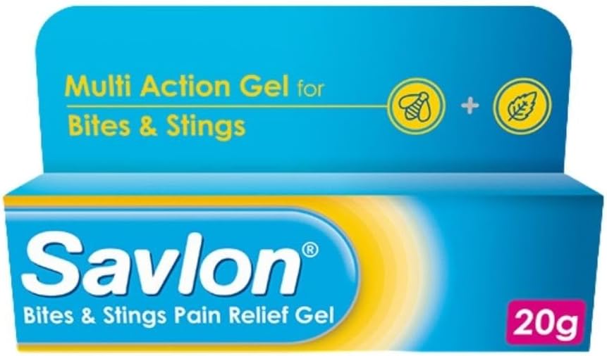 Bites & Stings Gel, Soothes and Relieves Itching & Irritation of Insect Bites & Nettle Stings, Helps Protect Against Infection, Outdoors & Travel First Aid (1 pack)
