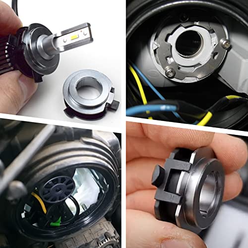 H7 Car Led Headlight Bulb Retainers Holders - 4 Pcs H7 Headlight Bulb Holders Socket Replacement For Kia K3 K4 K5 Grand Santafe Sorento Replacement For Hyundai Sonata Genesis Coupe Veracruz Santafe #TOP5