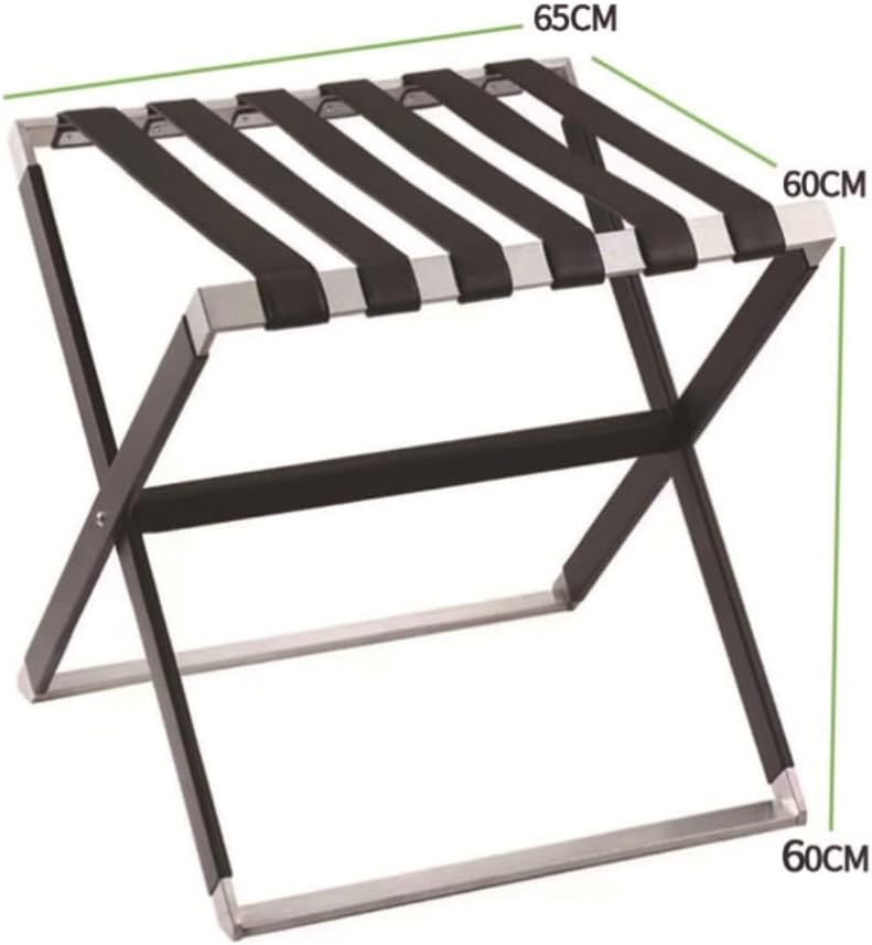 Foldable Suitcase Stand Folding Luggage Rack Hand -randor Box Stainless Steel Thick Coating Racks for Bedroom Hotel Guest Room Travel for Guest Room