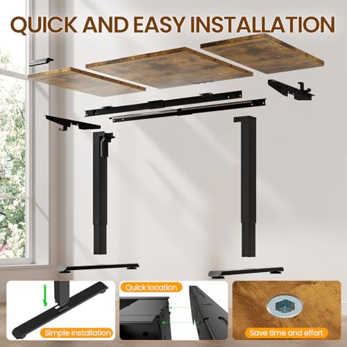 Electric standing desk adjustable