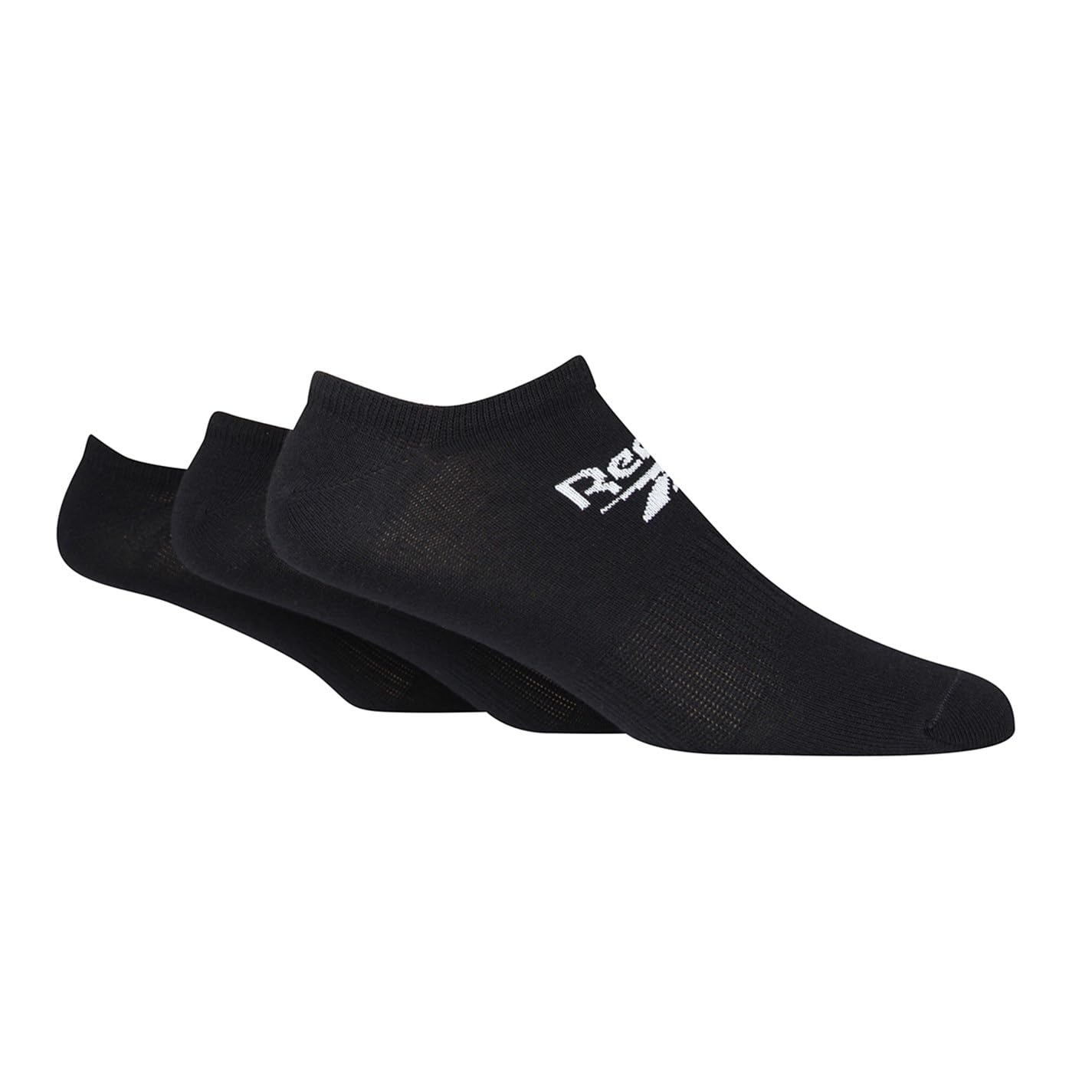 Reebok Unisex 'Core' Trainer Socks - Mens and Ladies, Low Cut, Soft Cotton, Plain Socks with Arch Support & Seamless Toe's 3 Pair Multipack Size Range of UK 2.5-12.5 Black 11-12.5