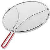K BASIX Splatter Screen for Cooking 13', Non-Slip Handle 99% Stops Hot Oil Splash, Protects Skin...