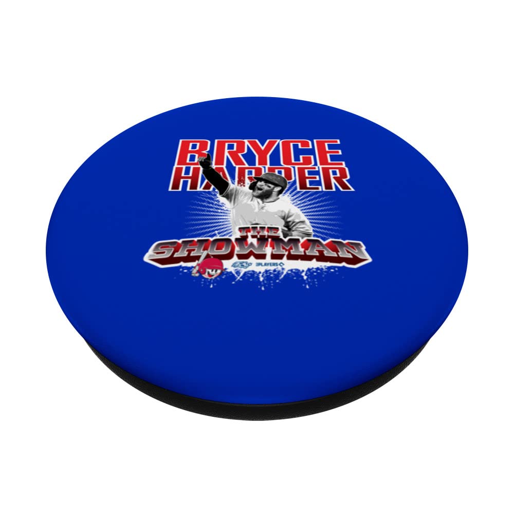 Bryce Harper Philadelphia Baseball Sket One x MLB Players PopSockets Swappable PopGrip, Black - Image 2