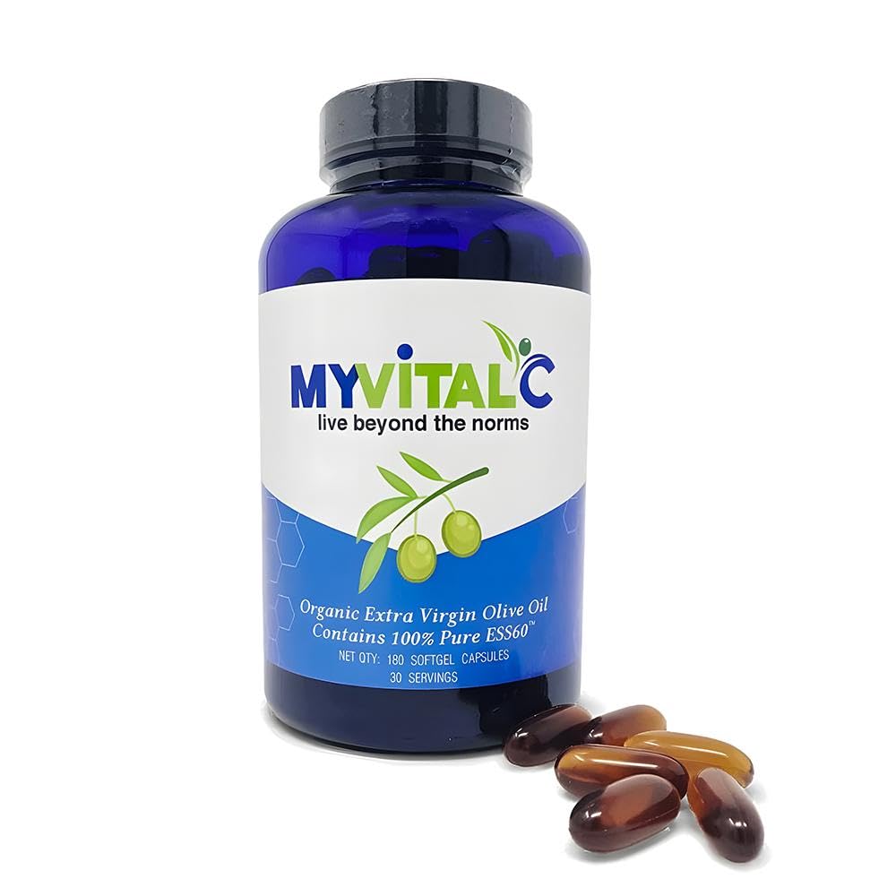 Amazon.com: MyVitalC Pure ESS60 Extra Virgin Olive Oil Softgel