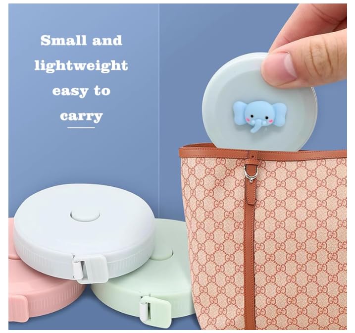 Image of HAPPY KIDS Cute Cartoon Measuring Tape for Kids & Tailoring (150 cm / 60 Inch) | Soft Measuring Scale with Animal Design | Portable Sewing & Body Measurement Tape RANDOM DESIGN 2 PC