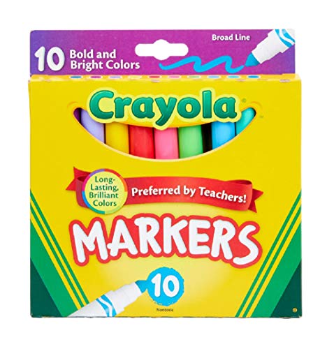 Crayola Assorted Broad Line Markers 10 Count - 2 Pack