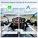 Wireless Motorcycle Apple Carplay,7 Inch Portable Motor GPS Navigation with Apple Carplay & Android Auto,Siri & Google Assistant, Anti-Glare/Bluetooth 5.2/ Voice Control/ IP69K Waterproof Touchscreen