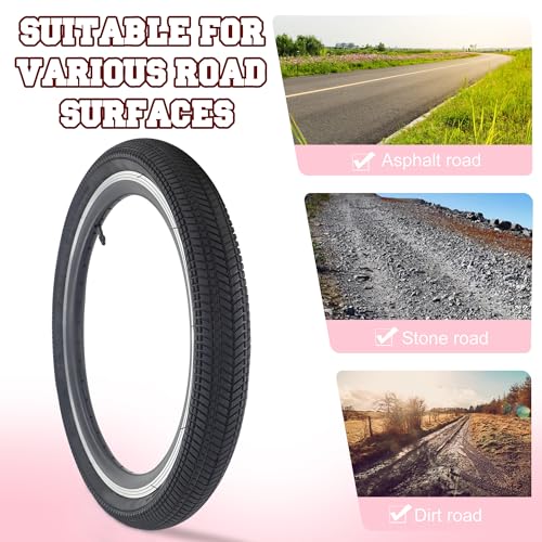 Weerock 2 Pack 20 Inch Bicycle Tire 20 * 2.125,Bike Tyre For Bmx, Mtb Mountain Bike,Child Kid Bike,Tricycle,Crusier Bicycle thumb #4