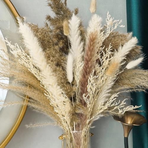 Pampas Grass Large Pampas Grass Decor Home Bouquet Natural Fluffy miniatura 6