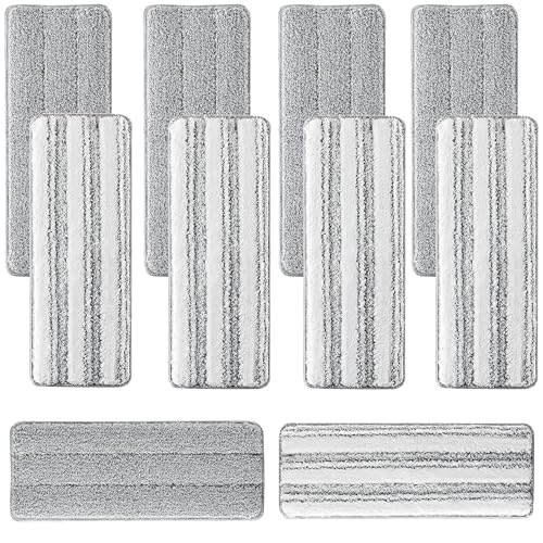 10Pcs Joymoop Mop Replacement Pads 13 * 4.9 Universal Mop Pads Mop Head Refills Washable Wet Mop Compatible with Most 11-13 Size Mops