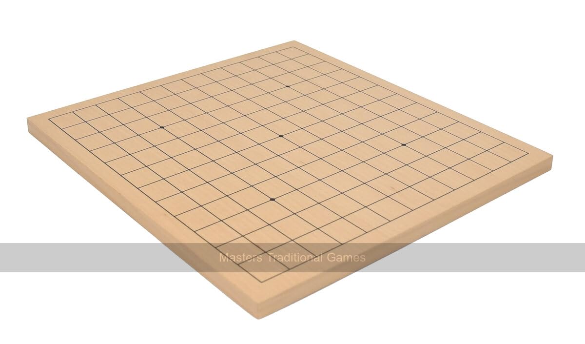 Dual-Side Wooden Go Board - 13 x 13 and 9 x 9 Layout
