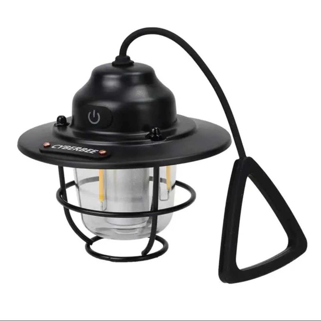 Amazon.co.jp: CYBERBEE Lantern, LED Lantern, Camping Light, Retro