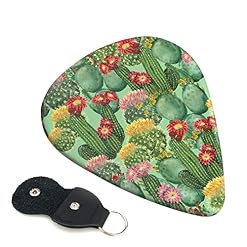 Cactus Floral Bloom Lot de 6 médiators pour guitare acoustique, guitare électrique, basse, ukulélé – fins, moyens et… - Les Beatles, Paul McCartney, John Lennon, RIngo Starr, George Harrison