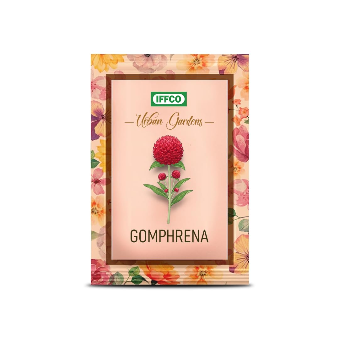 IFFCO Urban Gardens - Gomphrena Globe Amaranth Flower Seeds (Pack of 200) – Strawberry Fields; Easy to Grow Pots & Borders - Imported GIY Seeds for Balcony & Home Gardening-image-33