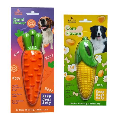 PetLike Non-Toxic Dog Toy, Durable TRP...