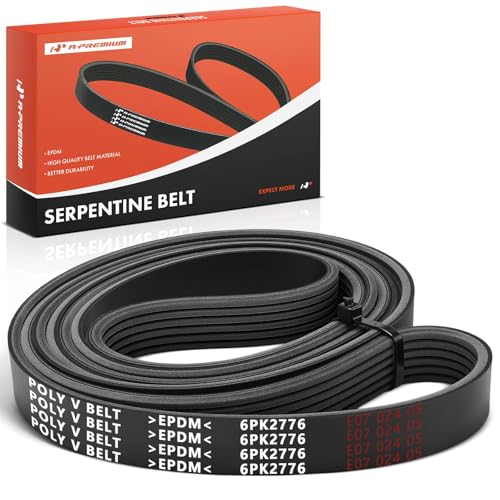 A-Premium 109.21 In Engine Serpentine Belt Compatible with Chevy, GMC, Pontiac, Saturn & Blue Bird Cars - Silverado 2500 3500 HD, Malibu, Impala, Sierra 2500 3500 HD, Vision School Bus, Aura, Vue