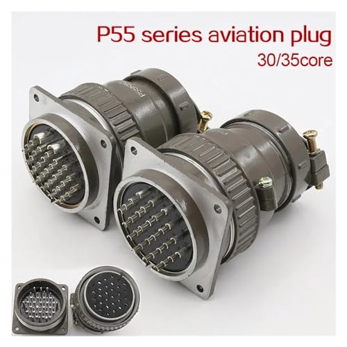 Conector aviación redondo P55 diámetro 55 mm miniatura 2
