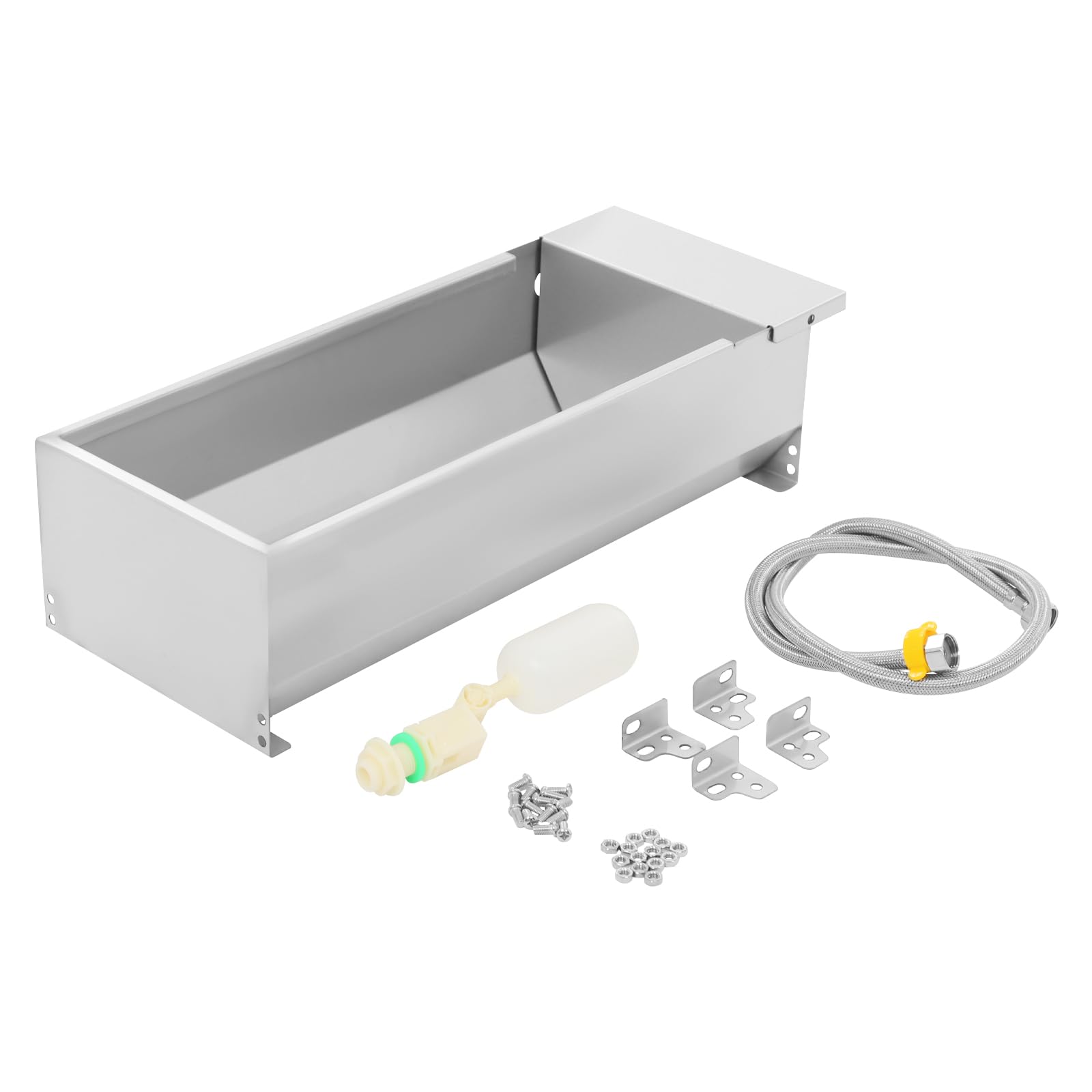 Depósito de agua automático de acero inoxidable para mascotas y ganado, recarga automática, aprox. 7,5 l, acero inoxidable para cerdos, ganado, caballos, estable y fácil de limpiar