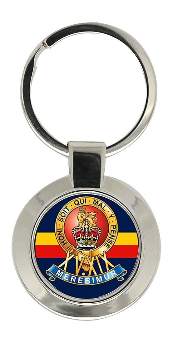 Giftshop Uk Unisex Silver Coloured Metal 15Th/19Th King's Royal Hussars, British Army Key Ring