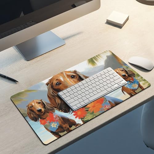 Mouse pad grande con base antideslizante blanco miniatura 5
