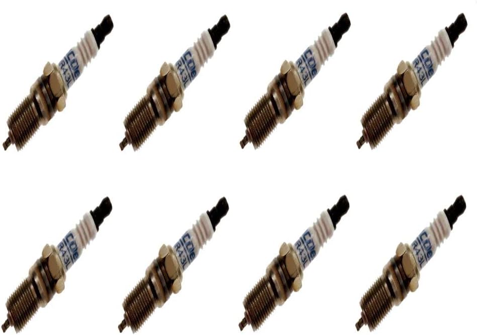 AC Eight MR43LTS Spark Plugs for Mercruiser 5.0L and 5.7L Engines