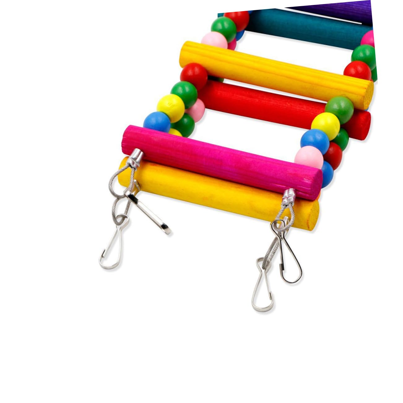 Happyyami Columpio Yaco Decoracion Tortuguera Escalera para Loros 2 Uds Escalera para Pájaros Periquitos para Pájaros Cacatúas Columpio para Loros Juguete