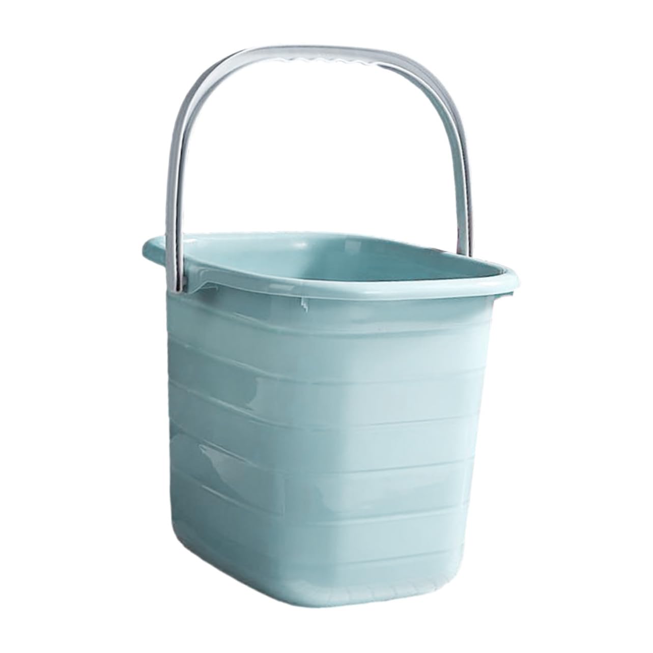 Secchio in Plastica Rettangolare Portatile per Acqua, Uso Domestico | Piccolo Formato, Buona Capacità di Carico, Maneggevole per Giardinaggio e Ranch