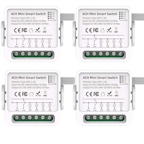 Mini interrupteur intelligent 4 canaux avec variateur et minuterie Mengshen