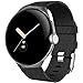 Compatible for Google Pixel Watch Band, Lamshaw Breathable Nylon Woven Fabric Replacement Accessory Strap Compatible for Google Pixel Watch (Black)