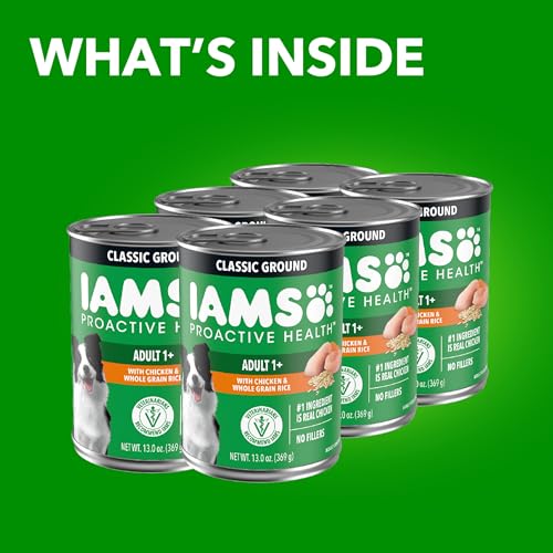 IAMS Proactive Health Ground Wet Dog Food, Chicken, 13 oz, 6 Pack - Image 2