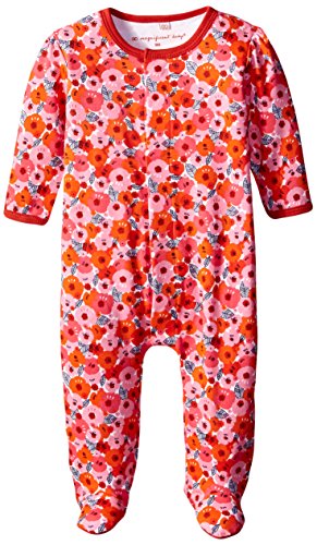 Image of Magnificent Baby Baby-Girls Poppie Print Footie