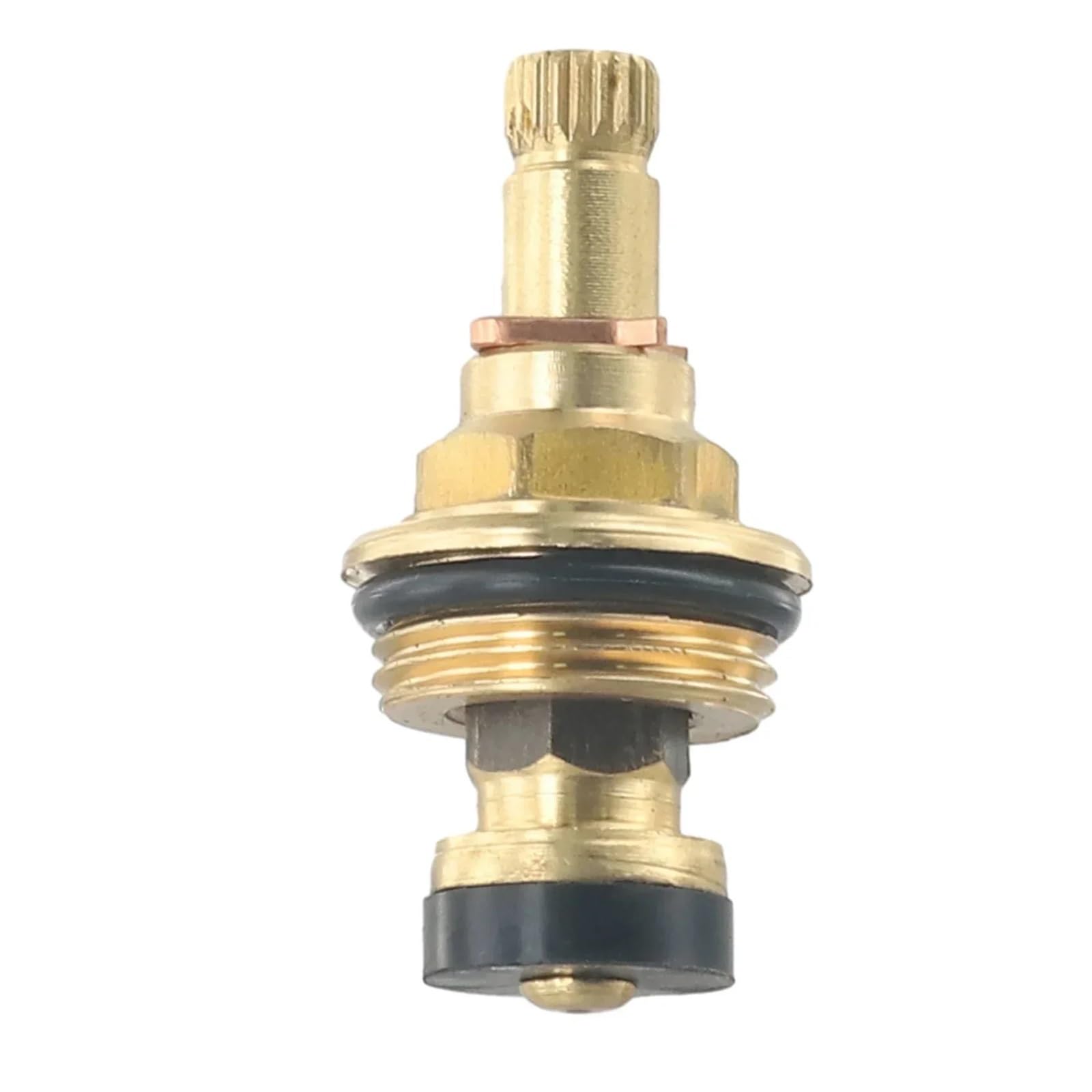 Fopure One Color G1/2'' Brass Faucet Tap Valve Spool Faucet Cartridge 20 Tooth And Cold Water Spool For Faucet Cartridge Valves