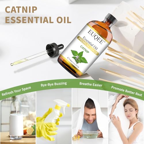 Aceite Esencial Limón 100ml y Aceite Esencial Catnip 118ml EUQEE miniatura 5