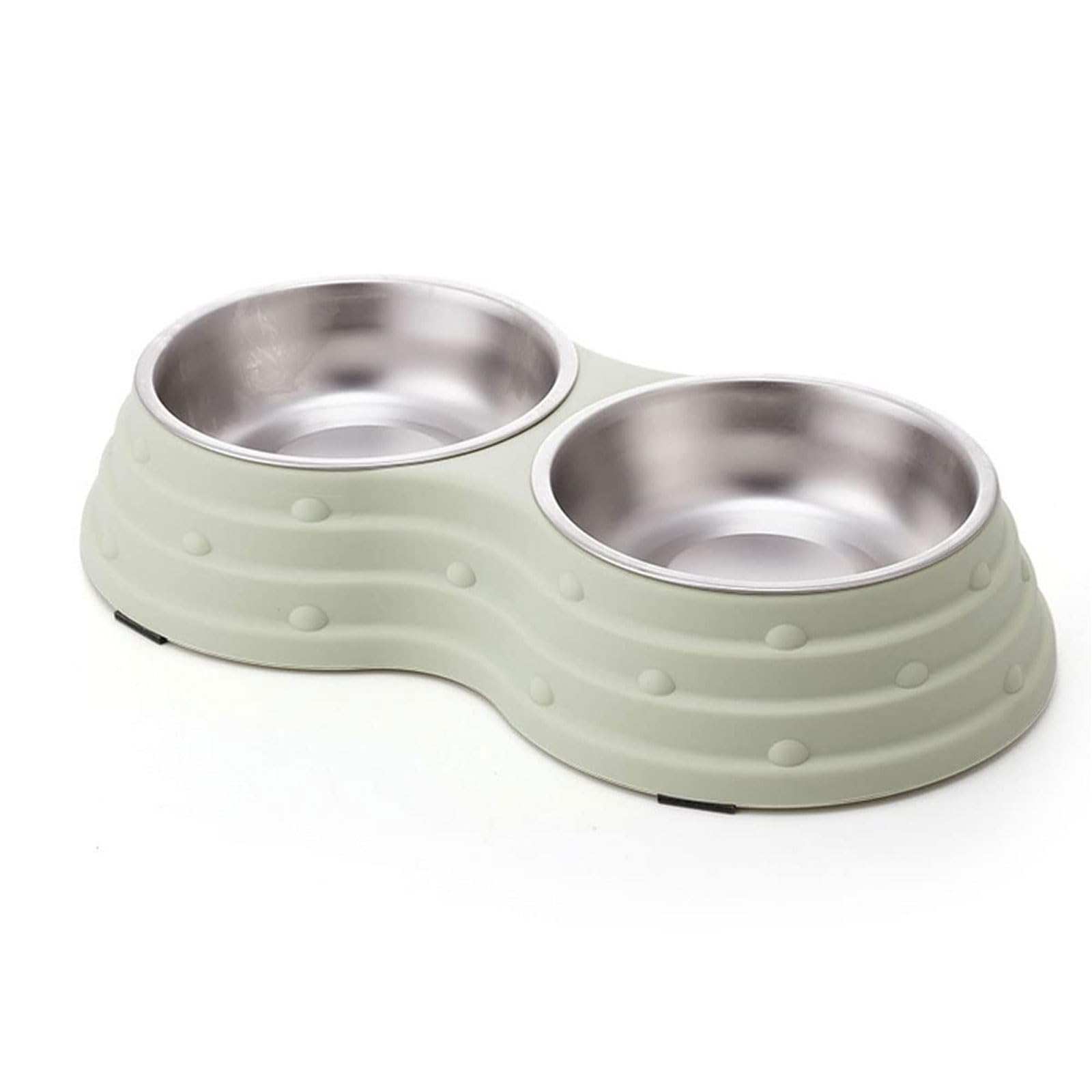 Cuencos Dobles extraíbles de Acero Inoxidable for Comida y Agua, con Base Antideslizante, for Perros Gatos pequeños