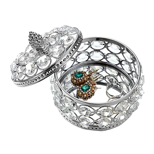 SUMTREE Portagioie in cristallo con coperchio per