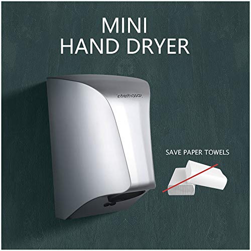 interhasa! Automatic Commercial Hand Dryer 1000W Electric Hand Dryers Fast Drying in 6s