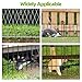 14 Panels No Dig Fence, Animal Barrier Fence, 13in(H) x 14ft(L) Fencing Barrier for Bottom, Rabbit Fencing for Garden, Dog Fencs Barrier, Rustproof Metal Fencs Border for Outdoor