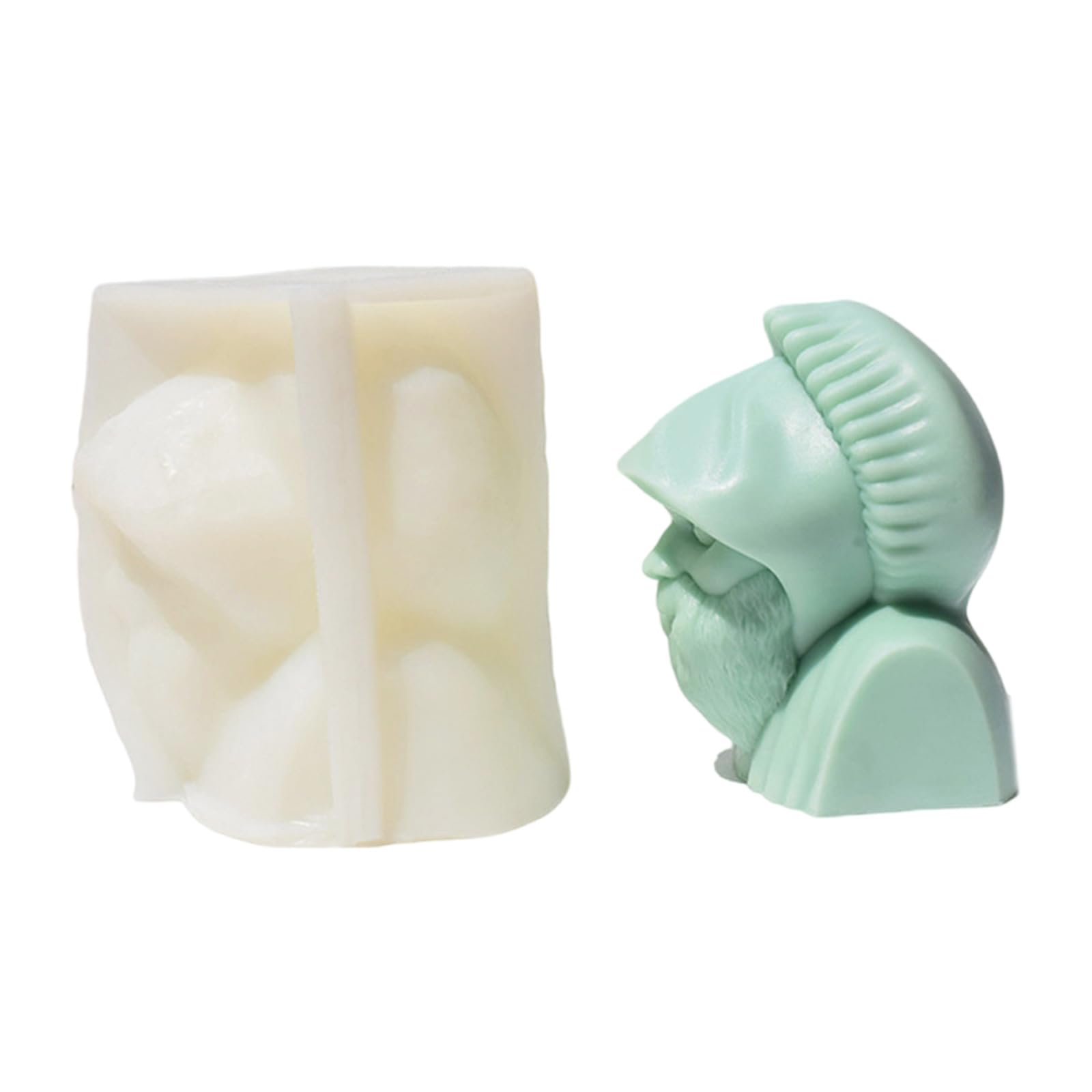 Stampo in silicone flessibile per viso anziano delicato viso anziano stampo in silicone profumato per decorazioni artistiche per la casa accessorio