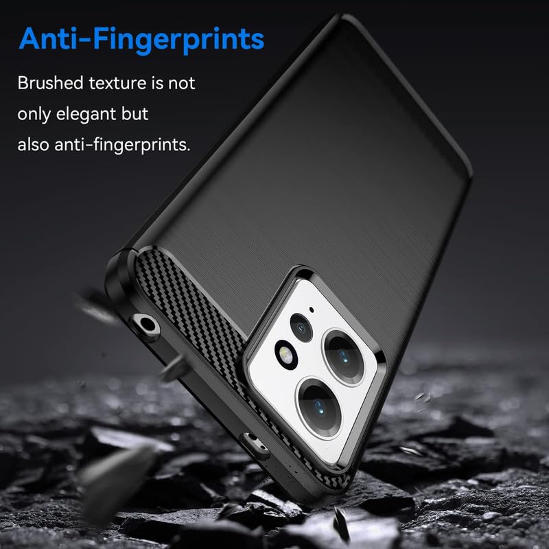 Image of Basic Case for Mi Redmi Note 12 4G (Carbon Fibre Blue)