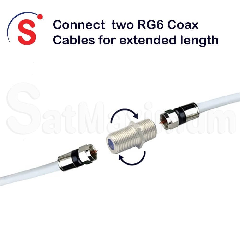 3 GHz F81 F femmina a femmina tipo F adattatore connettore coassiale cavo prolunga collegamento 50
