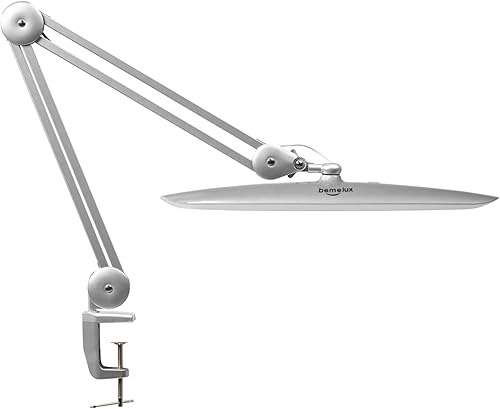 Lámpara LED de escritorio con abrazadera, lámpara de tareas de atenuación para lectura, escritorio, oficina, banco de trabajo, mesa, arquitecto,