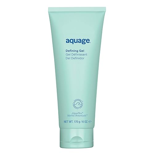 AQUAGE Gel definidor, para cabello rizado, ondulado o permanente, repara mechones de cabello para rizos bien definidos sin encrespamiento, 6 onzas