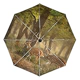 ☂ Robuste und winddichte Regenschirme - 8 Stahlrippen, Glasfaserrippen und wasserdichtes Material machen den Regenschirm des Autos robuster und verstärken seine winddichte Wirkung