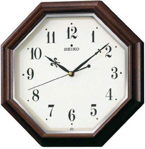 Amazon.co.jp: SEIKO CLOCK (セイコークロック) 掛け時計 電波時計 木